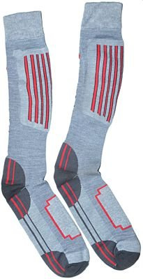 Skarpety Ski Professional 45-47 szare z czerwonym