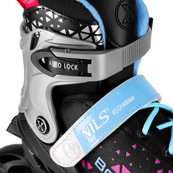 Łyżworolki Nils NH18190A 4w1 Brave różowe L 39-43 z wym. płozą