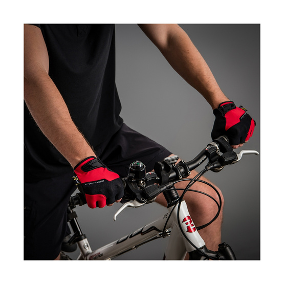 Rękawiczki rowerowe CHIBA Gel Comfort S czerwone