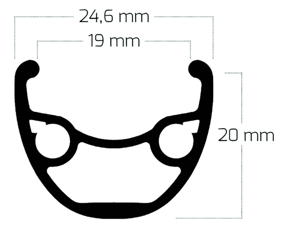 Koło przód 28/29" rydeRival 19, cz6-b
