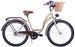 (26K23-S3CZ) Rower miejski damski Kozbike 26 3 biegi kremowo brązowy (J10)