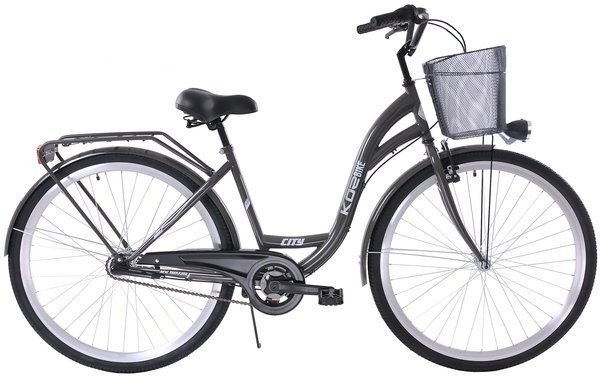 K3 Rower miejski Kozbike 28 3biegi grafitowy (przerzutka Sturmey Archer) (J11)