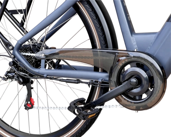 Barton E-smart 17" (36v13Ah) (468Wh) jasny grafit rower elektryczny