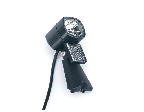 Lampa przednia SATE-LITE C9 na dynamo/E-bike, 30Lux,6V-58V, IPX6, przewód 20cm