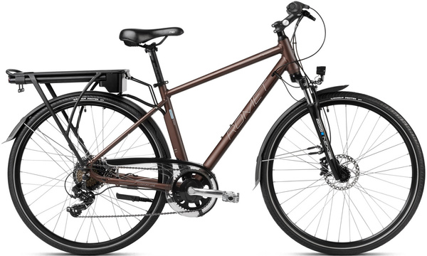 Romet Wagant RM 1 28 L(21") hebanowo - srebrny rower elektryczny (W)