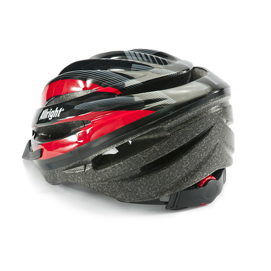 Kask rowerowy Allright SCUD  HB13 czarno-czerwony rozm.L 