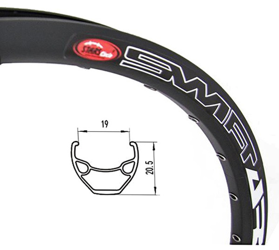 Obręcz 27,5 Swift Arriv DISC 32H Nitowana Czarna