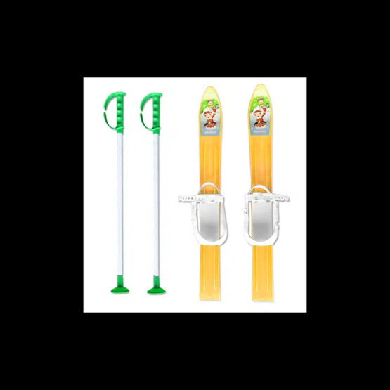 Narty z kijkami 60 cm MARMAT ŻÓŁTE