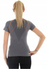 Koszulka damska Brubeck ATHLETIC jasny szary S SS10230