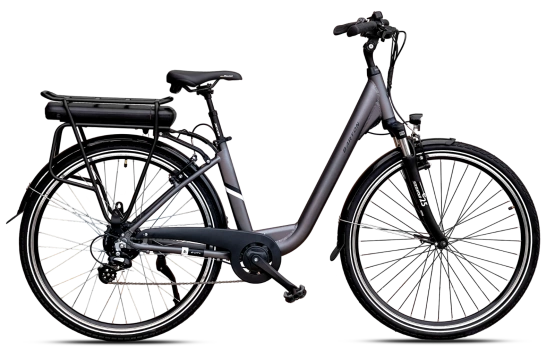 Barton E-City 28" (36v13Ah) (468Wh) grafitowy 17" rower elektryczny 