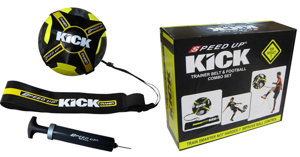 Zestaw piłkarski - piłka z pasem na gumie 