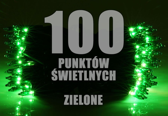LAMPKI CHOINKOWE LED LW-100 zielone 7m