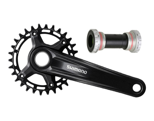 Mechanizm korbowy SHIMANO Deore FC-MT510-1, 12 speed, 175mm, 32T MEK1000130  + suport BSA SM-BB52
