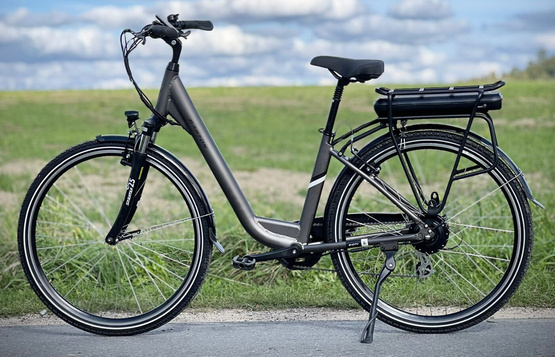 Barton E-City 28" (36v13Ah) (468Wh) grafitowy 17" rower elektryczny 