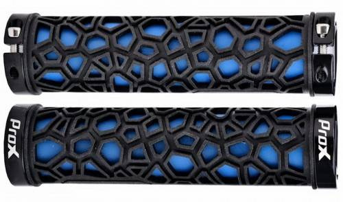 Chwyty ProX GP-53 niebiesko-czarne 130mm skręcane