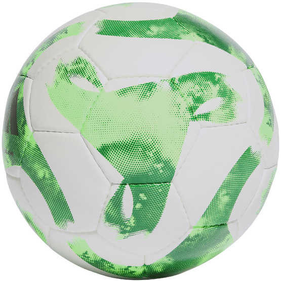 Piłka nożna Adidas Tiro Match biało-zielona HT2421+karton
