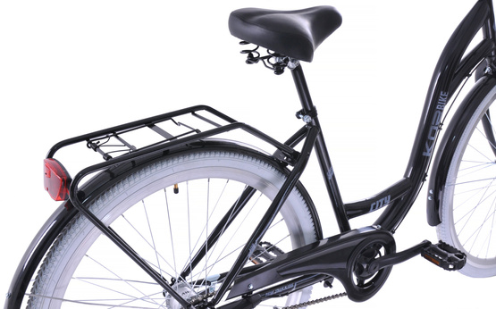 Rower miejski 28 Kozbike (K14) 3bieg czarny (białe opony, przerzutka Sturmey Archer) (J7)