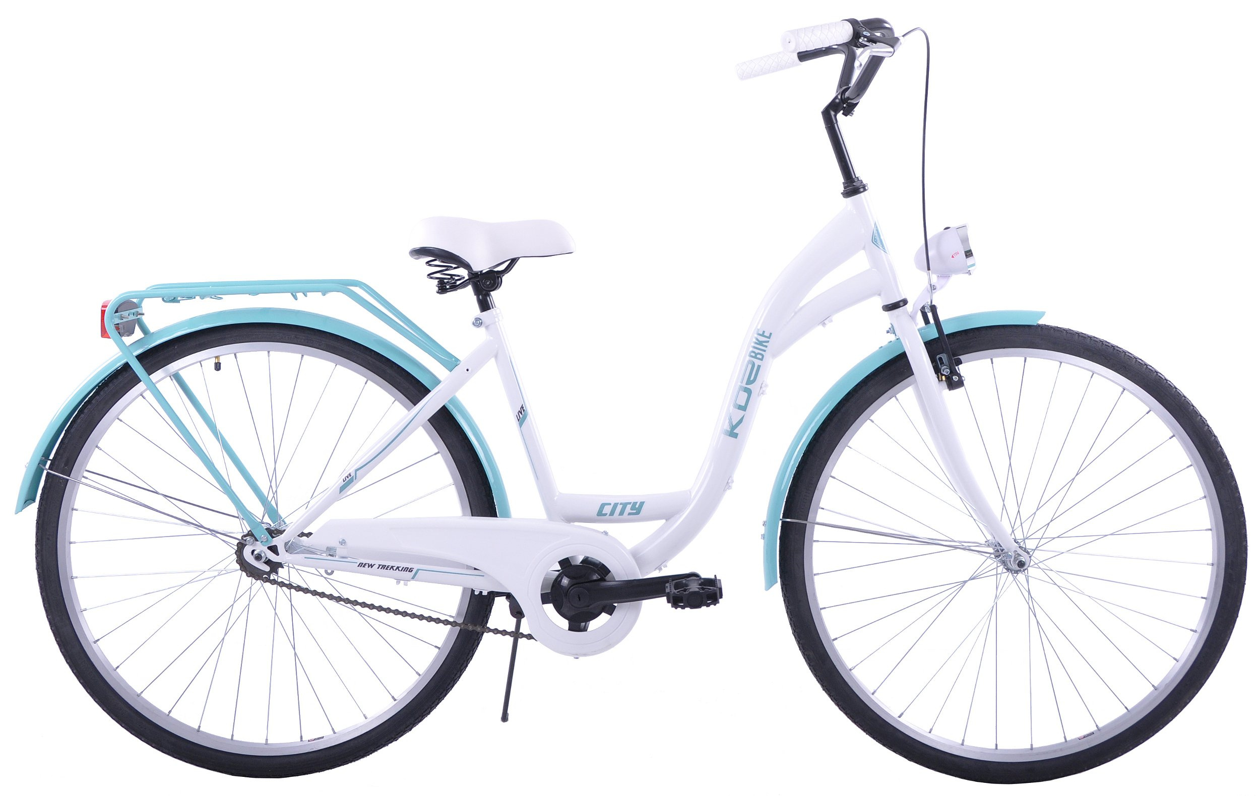 (K21) Rower miejski damski Kozbike 28 białomorski ROWERY \ Miejskie