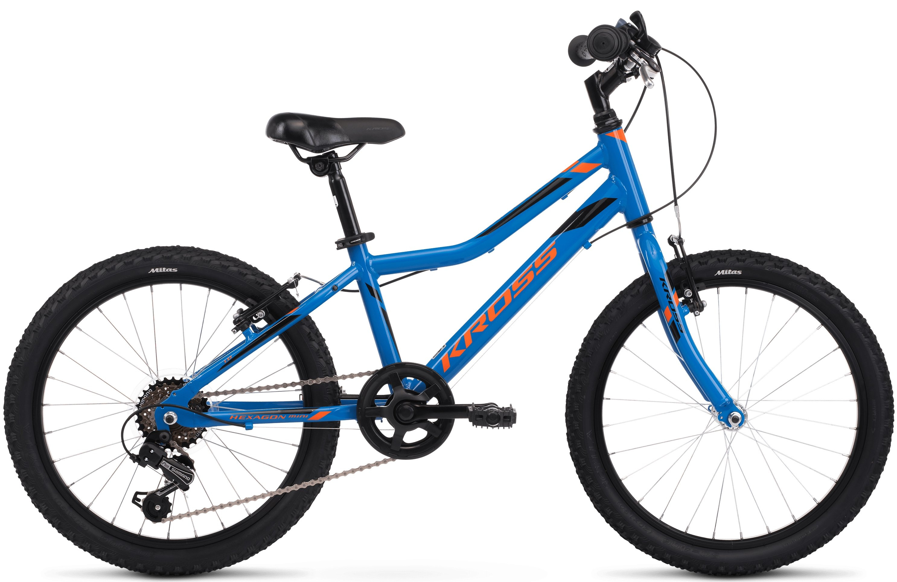 Kross Hexagon Mini 1.0 M rower 20 niebieski/pomarańczowy połysk ROWERY \ Kross \ Dziecięce