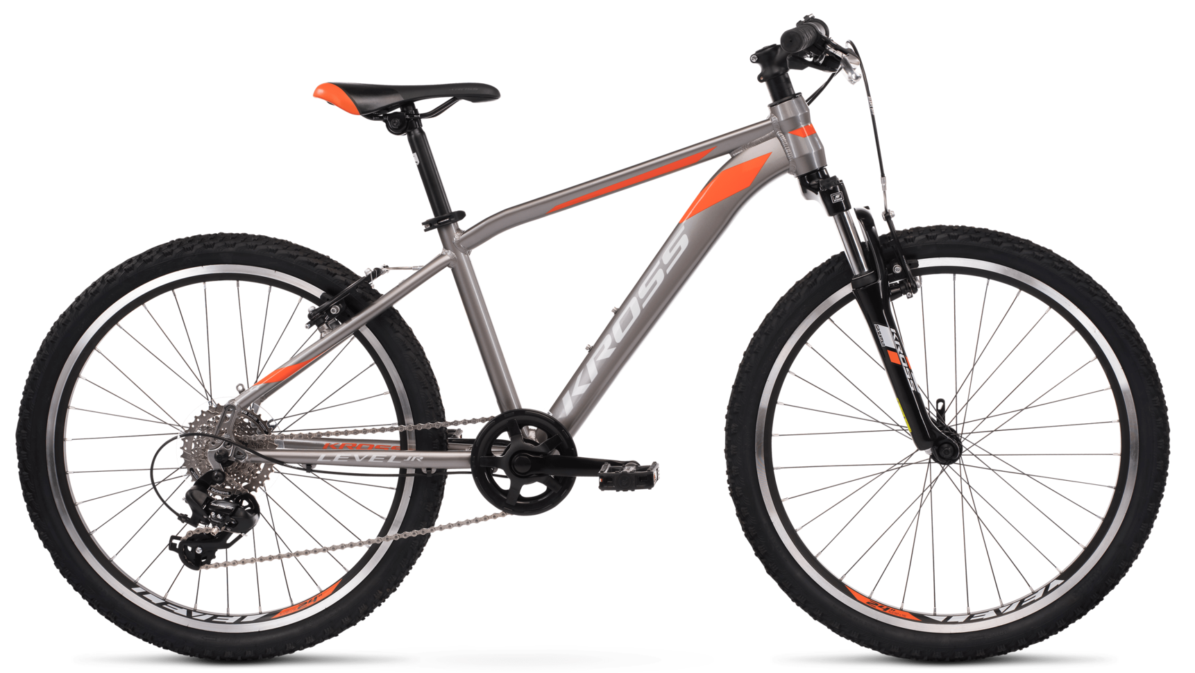Kross Level JR 2.0 rower 24 grafitowy/pomarańczowy połysk ROWERY