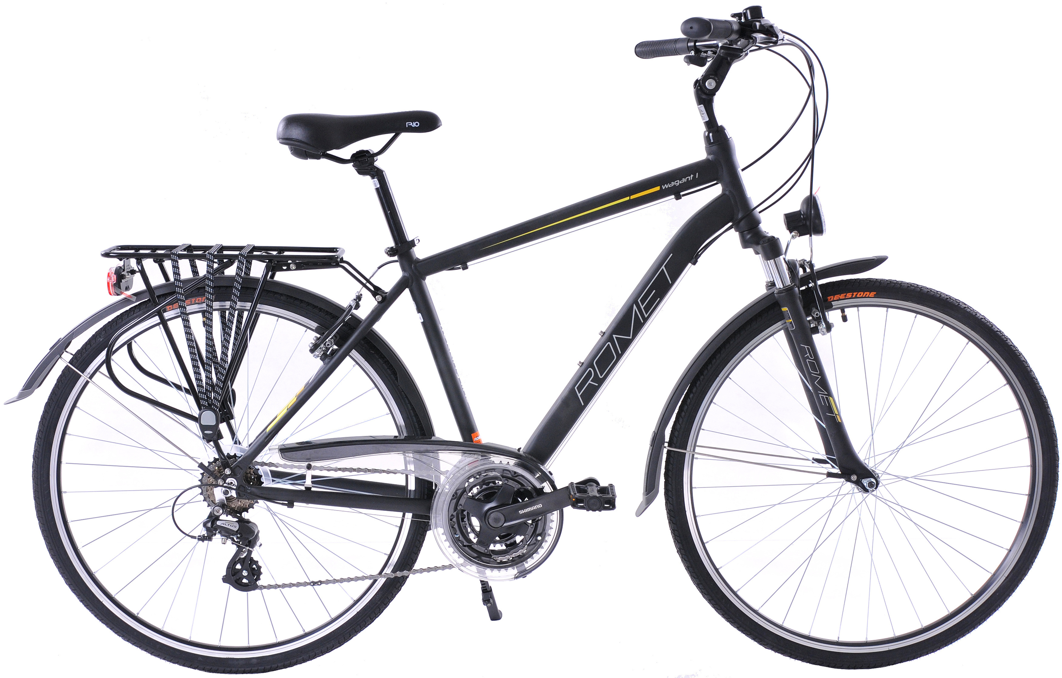 Rower Romet Wagant 1 LTD M(19") czarnopomarańczowy 19" \ Czarny