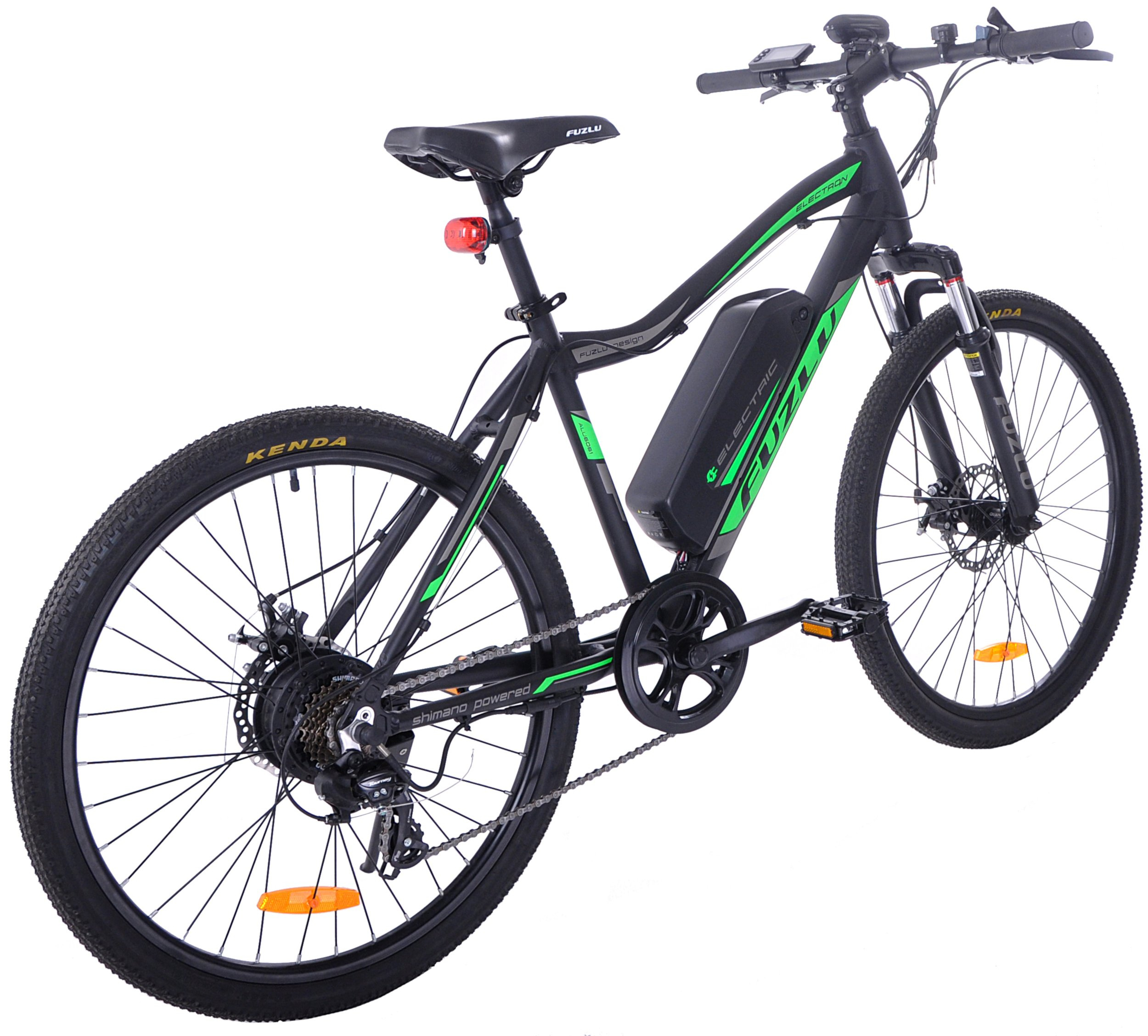 Rower elektryczny Fuzlu 26 MTB unisex czarnozielony Electron ROWERY