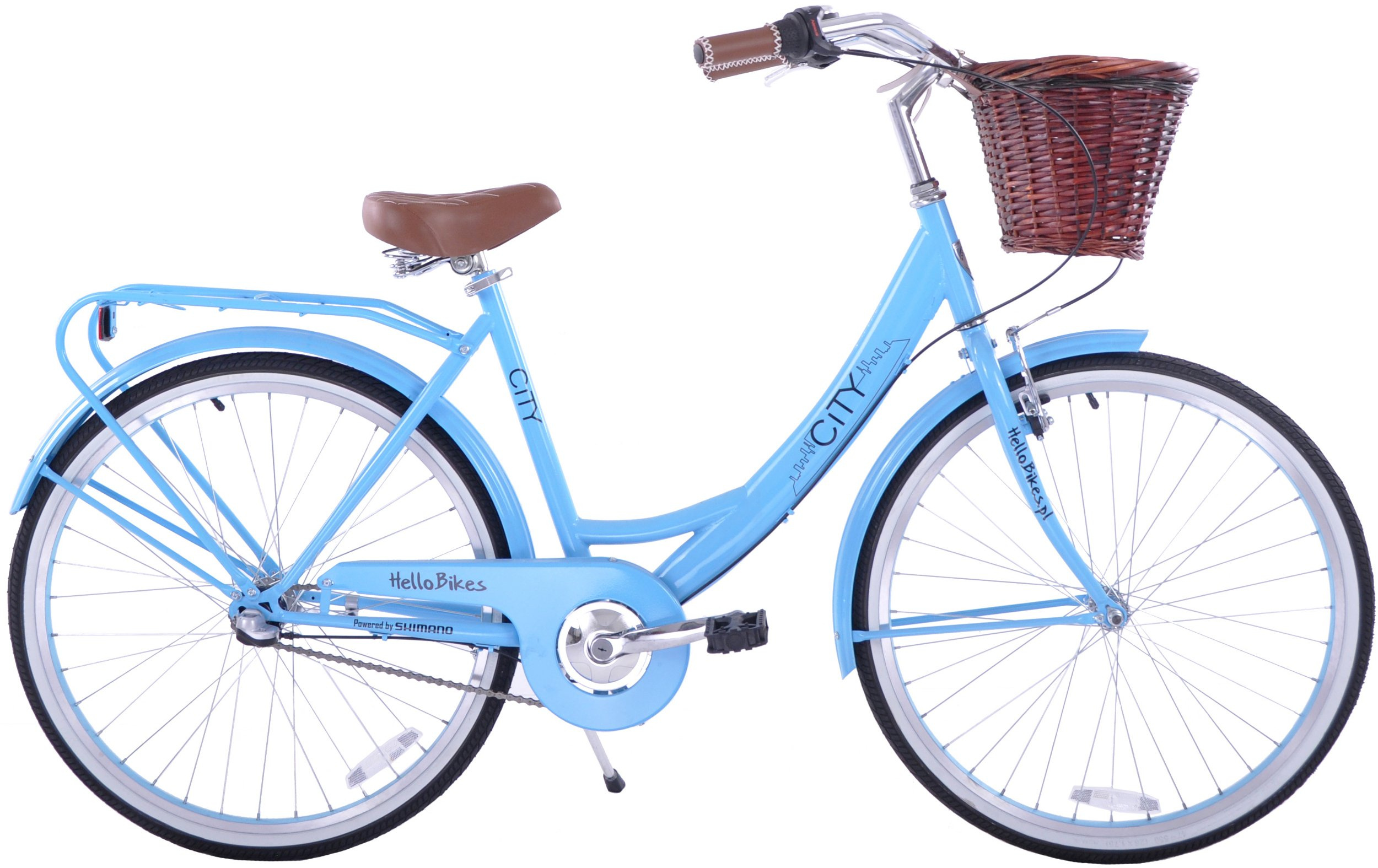Rower miejski 26 Hello Bikes CITY 3S blue niebieski ROWERY \ Miejskie
