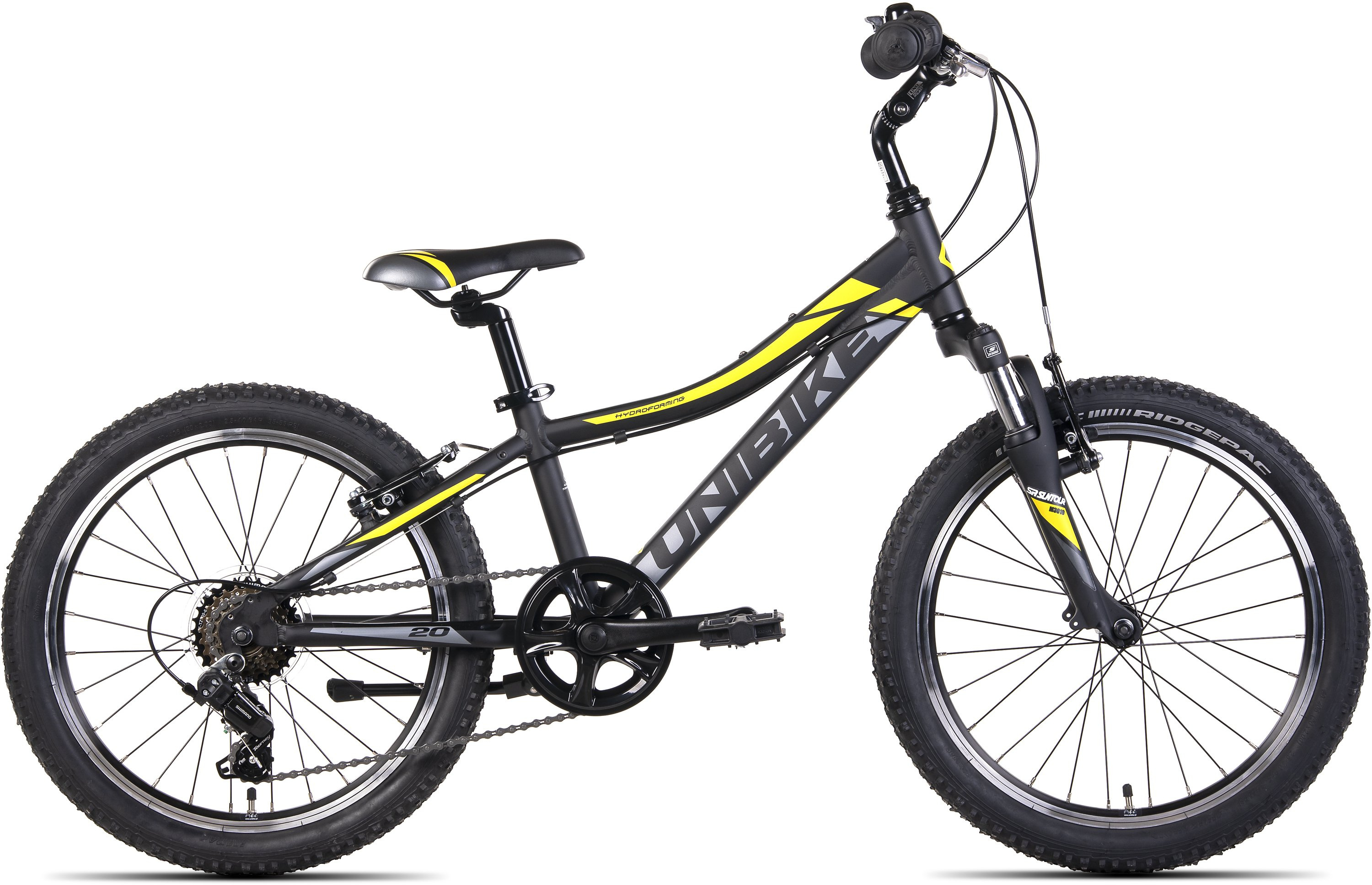 UNIBIKE Pilot 20 10" czarnożółty rower ROWERY \ Unibike \ Junior