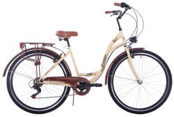 Kozbike City 7s rower 28 kremowo-brązowy (M3P7)