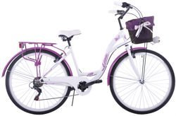 Kozbike City rower 28 7s biało-fioletowy (M3P7)